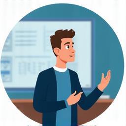 Image representing a professor lecturing